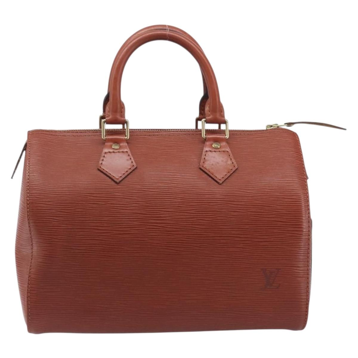 LOUIS VUITTON Epi Speedy 25 Hand Bag Brown M43013 LV Auth ep16007A
