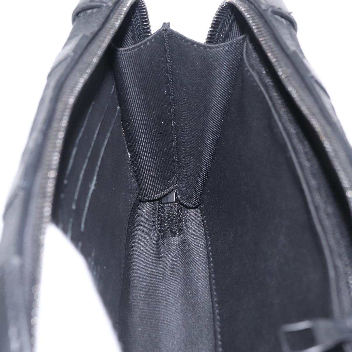 LOUIS VUITTON Monogram Taurillon Soft Trunk Wallet Bag Black M80224 Auth ep16009