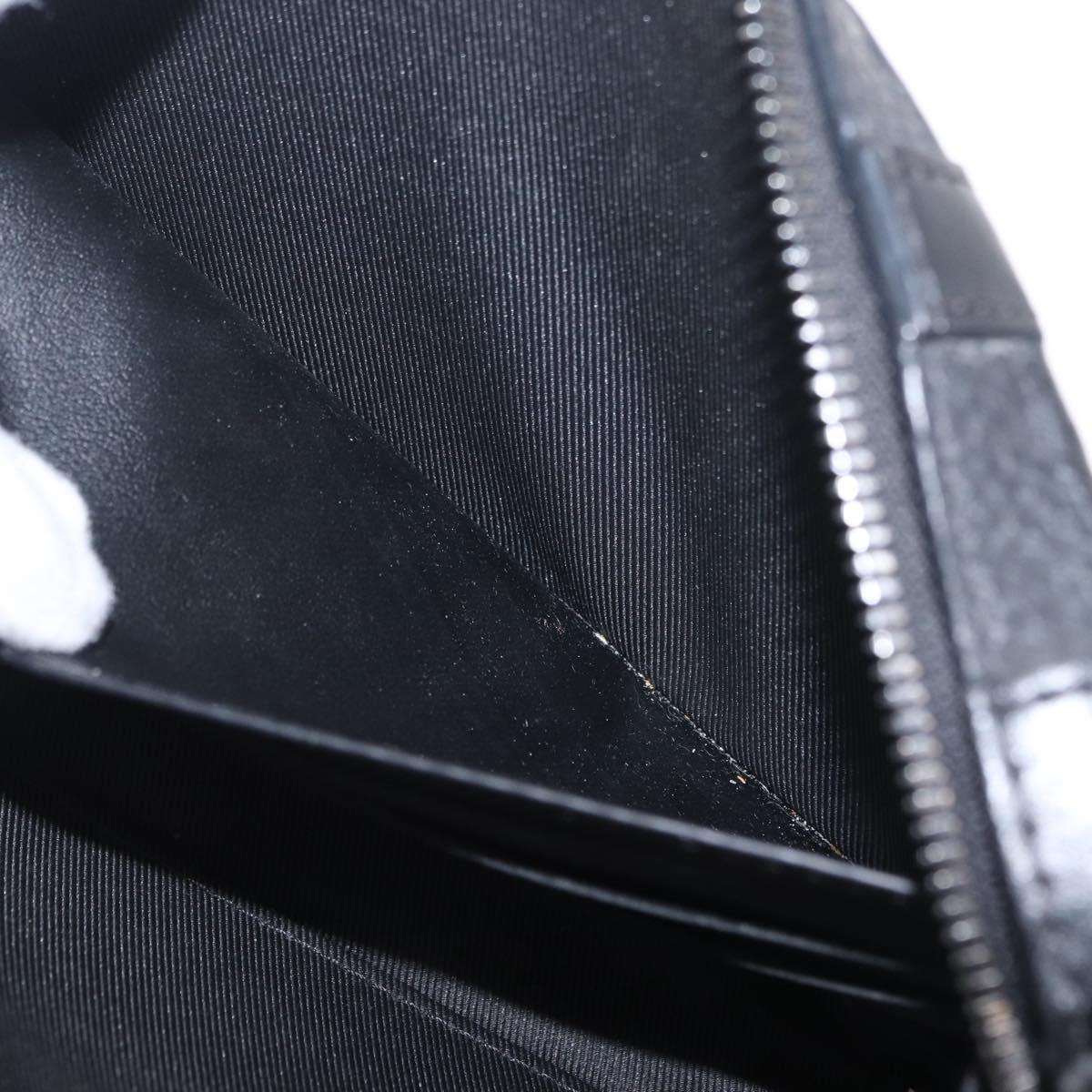 LOUIS VUITTON Monogram Taurillon Soft Trunk Wallet Bag Black M80224 Auth ep16009