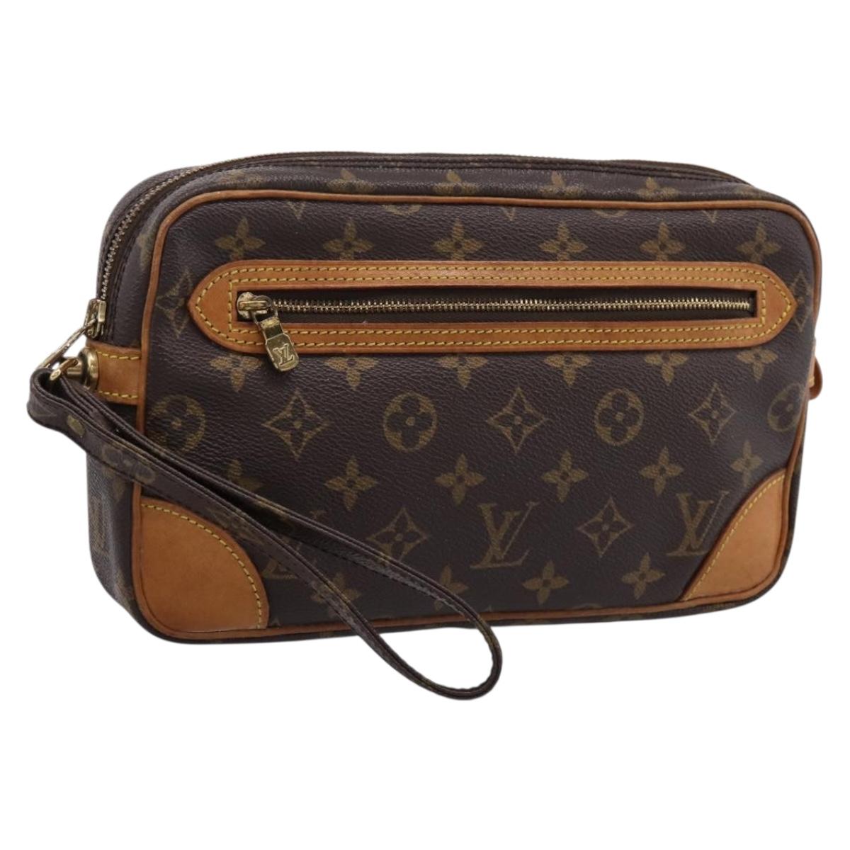 LOUIS VUITTON Monogram Marly Dragonne GM Clutch Bag M51825 LV Auth ep16010