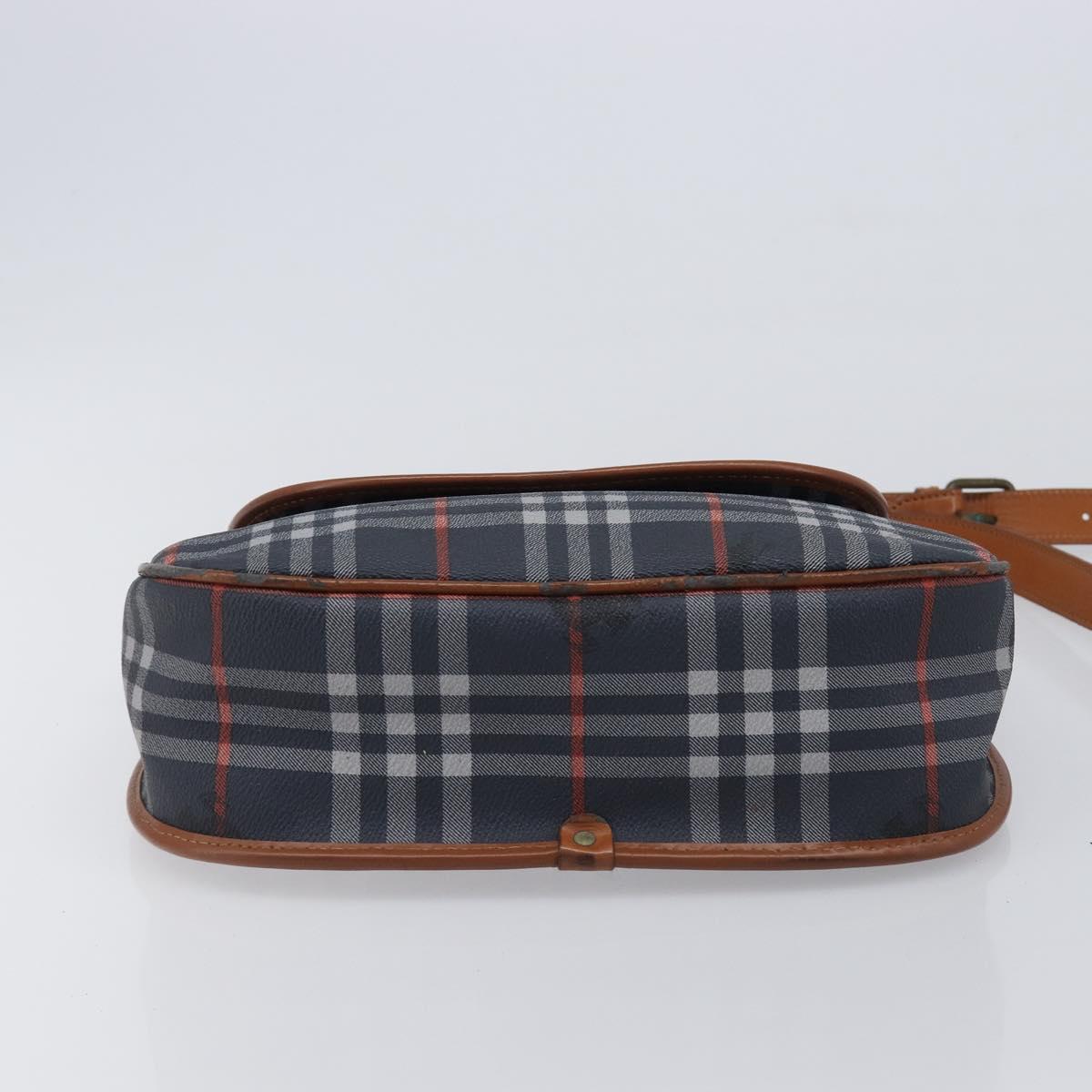 Burberrys Nova Check Shoulder Bag PVC Navy Auth ep16012