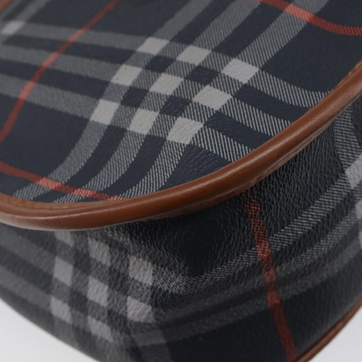 Burberrys Nova Check Shoulder Bag PVC Navy Auth ep16012