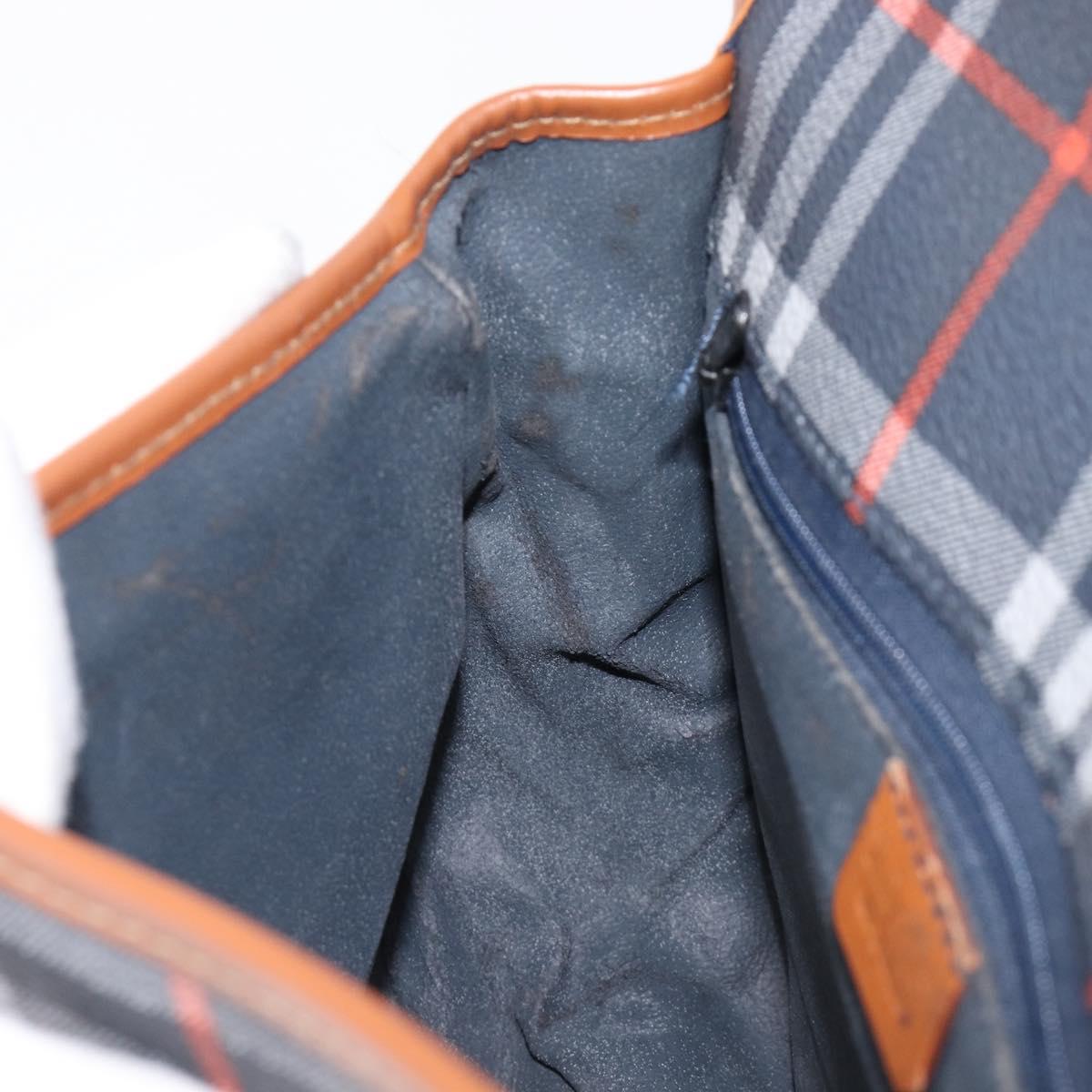 Burberrys Nova Check Shoulder Bag PVC Navy Auth ep16012