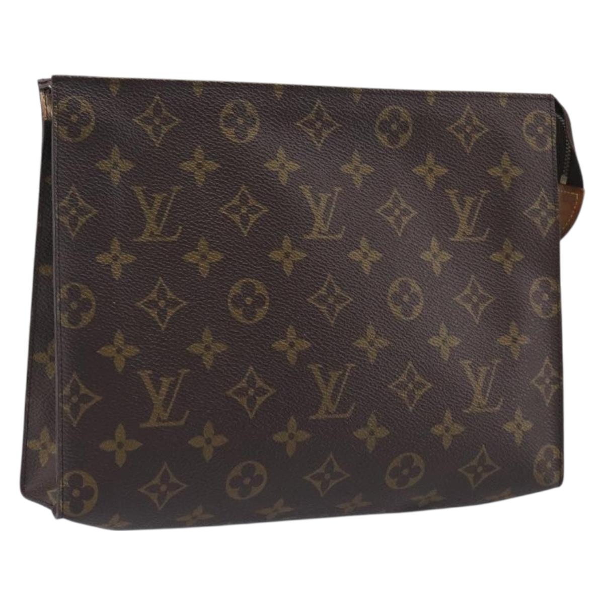 LOUIS VUITTON Monogram Poche Toilette 26 Pouch M47542 LV Auth ep16013