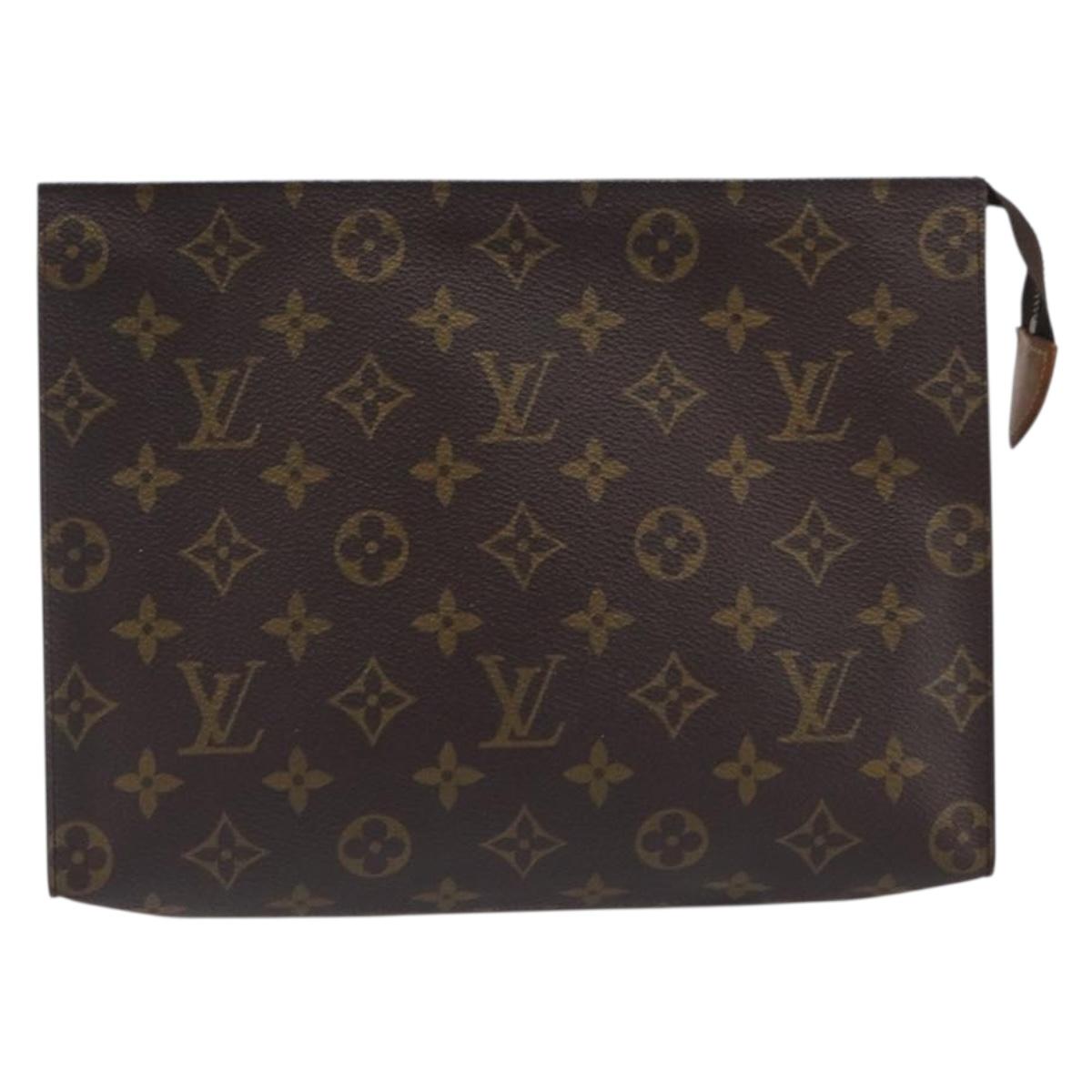 LOUIS VUITTON Monogram Poche Toilette 26 Pouch M47542 LV Auth ep16013