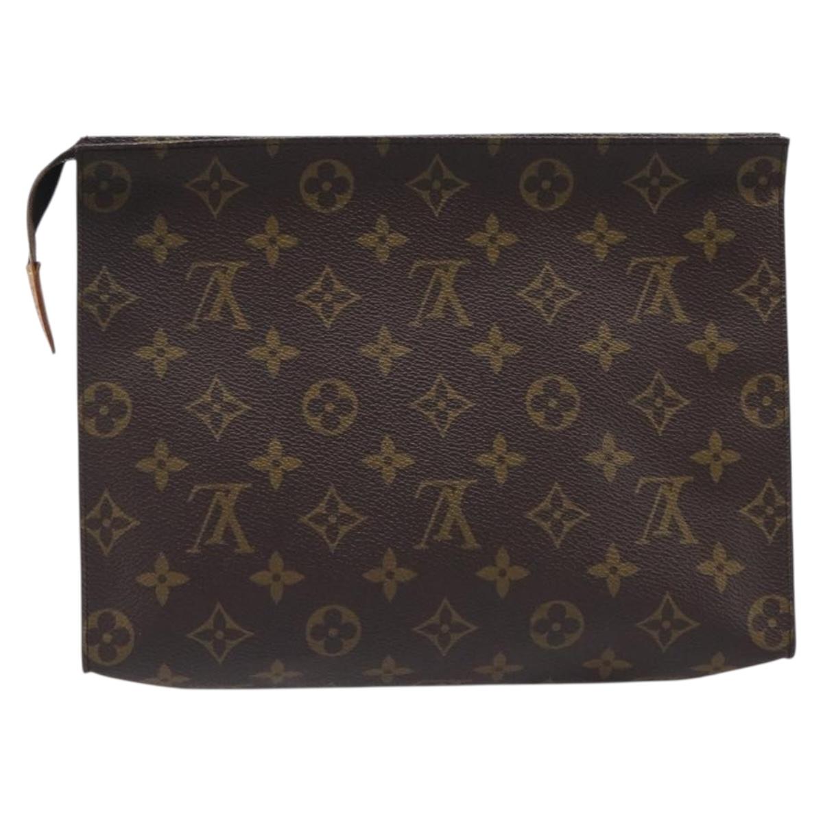 LOUIS VUITTON Monogram Poche Toilette 26 Pouch M47542 LV Auth ep16013