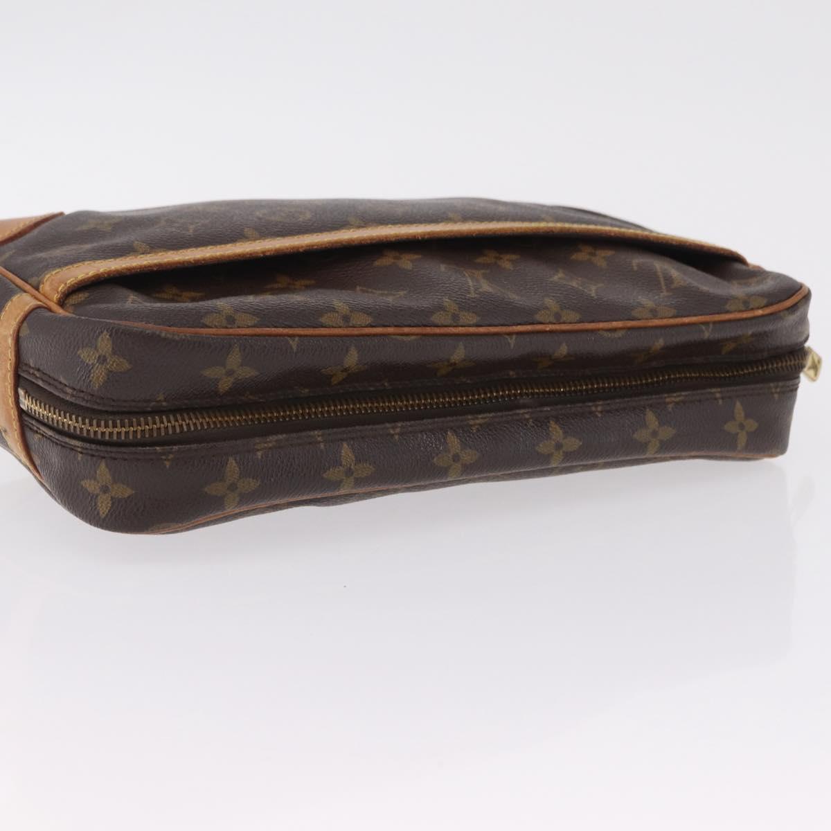 LOUIS VUITTON Monogram Compiegne 28 Clutch Bag M51845 LV Auth ep16014