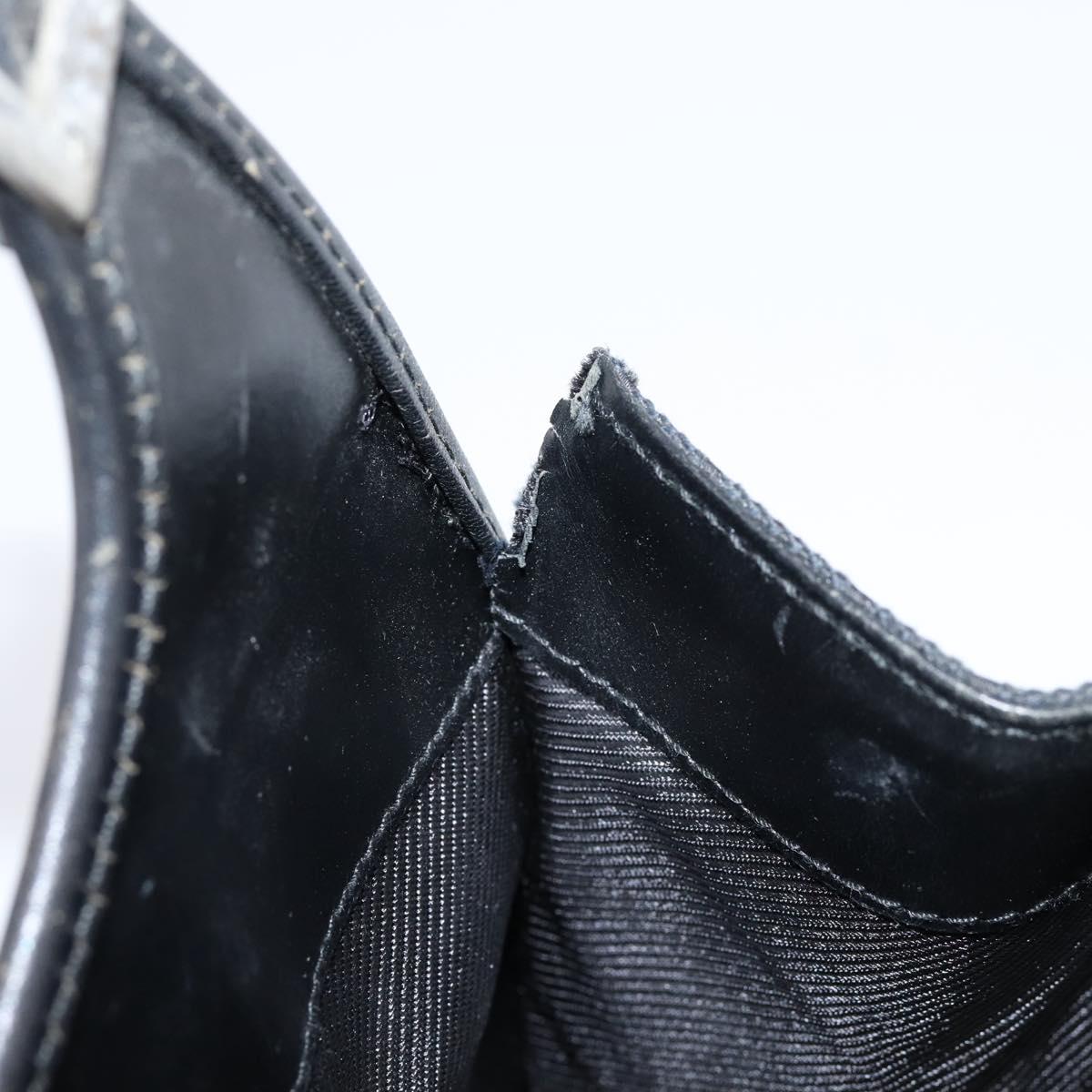 GUCCI GG Canvas Jackie Hand Bag Black Silver 002 1068 2404 Auth ep16019