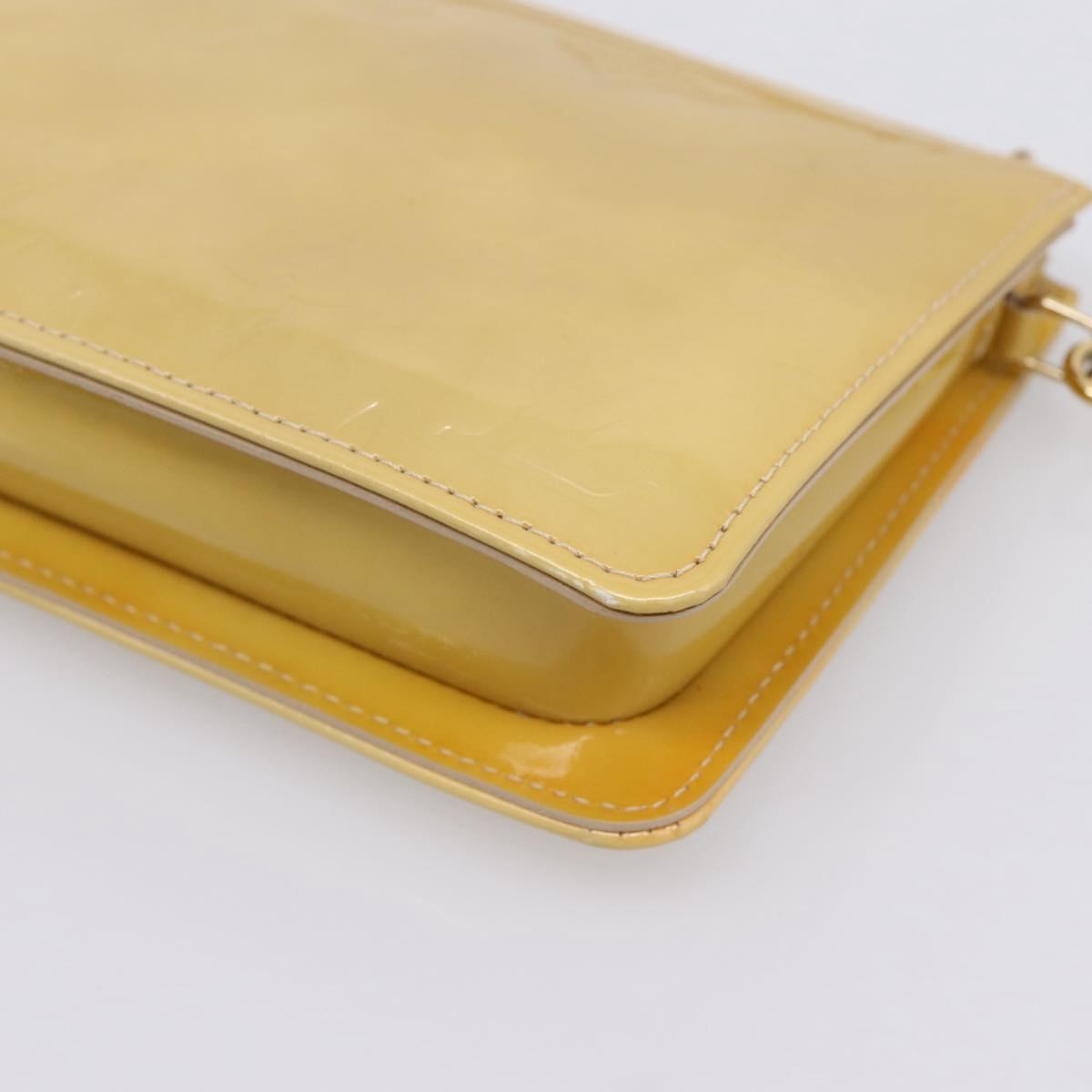 LOUIS VUITTON Monogram Vernis Lexington Pouch Beige M91010 LV Auth ep16024A