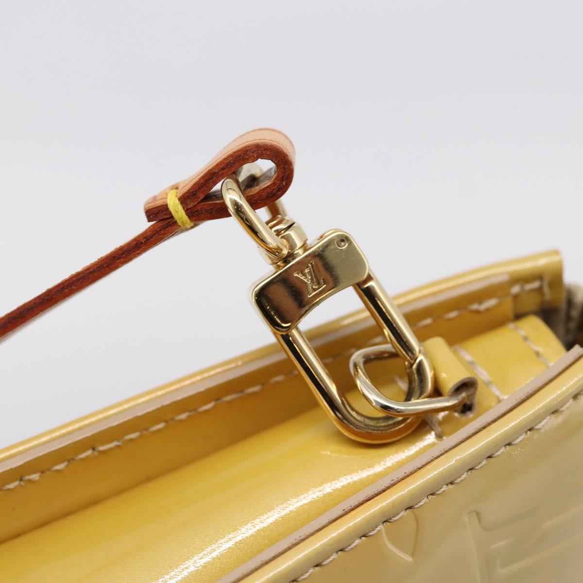 LOUIS VUITTON Monogram Vernis Lexington Pouch Beige M91010 LV Auth ep16024A