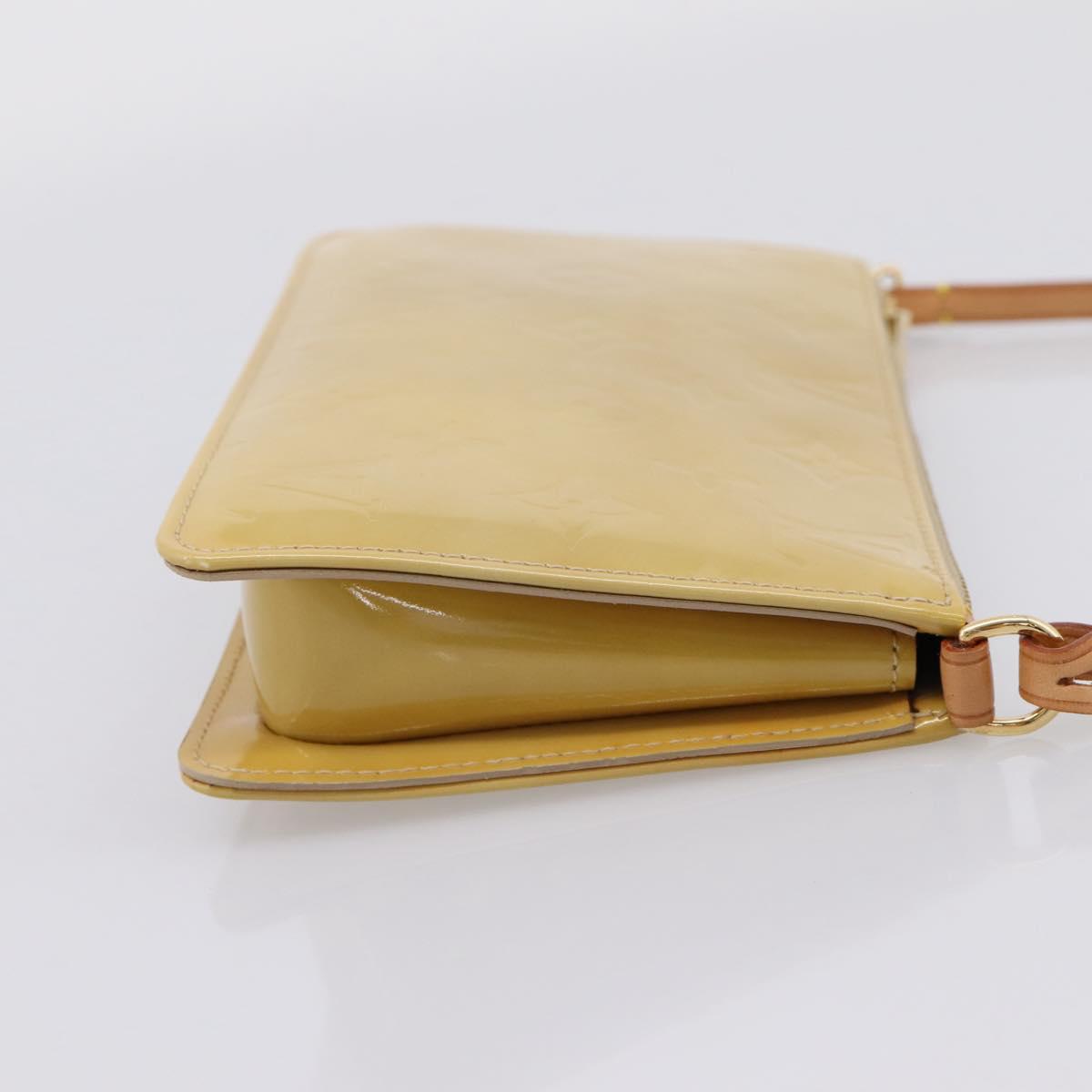 LOUIS VUITTON Monogram Vernis Lexington Pouch Beige M91010 LV Auth ep16024A