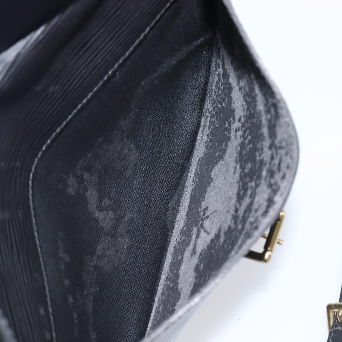 LOUIS VUITTON Epi Jeune Fille MM Shoulder Bag Black M52152 LV Auth ep16038A