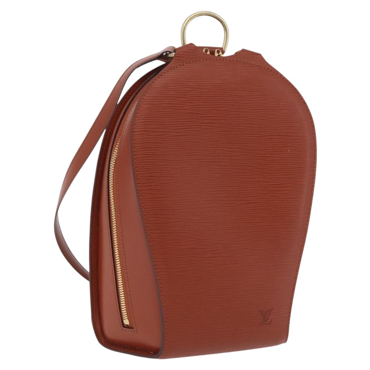 LOUIS VUITTON Epi Mabillon Backpack Brown M52233 LV Auth ep16041A