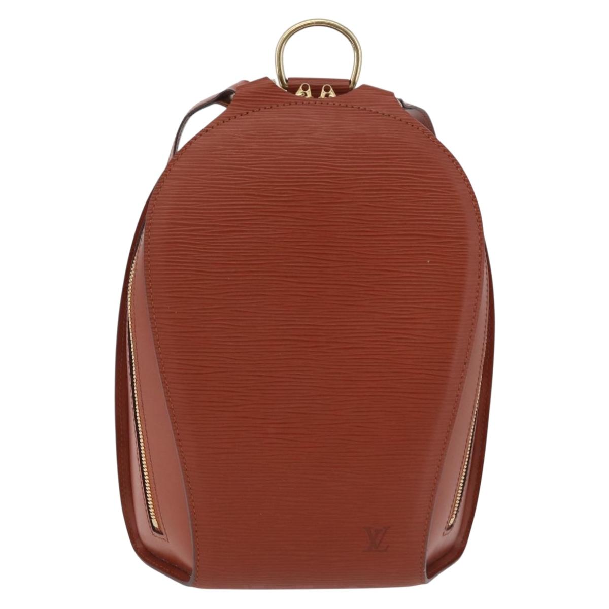 LOUIS VUITTON Epi Mabillon Backpack Brown M52233 LV Auth ep16041A