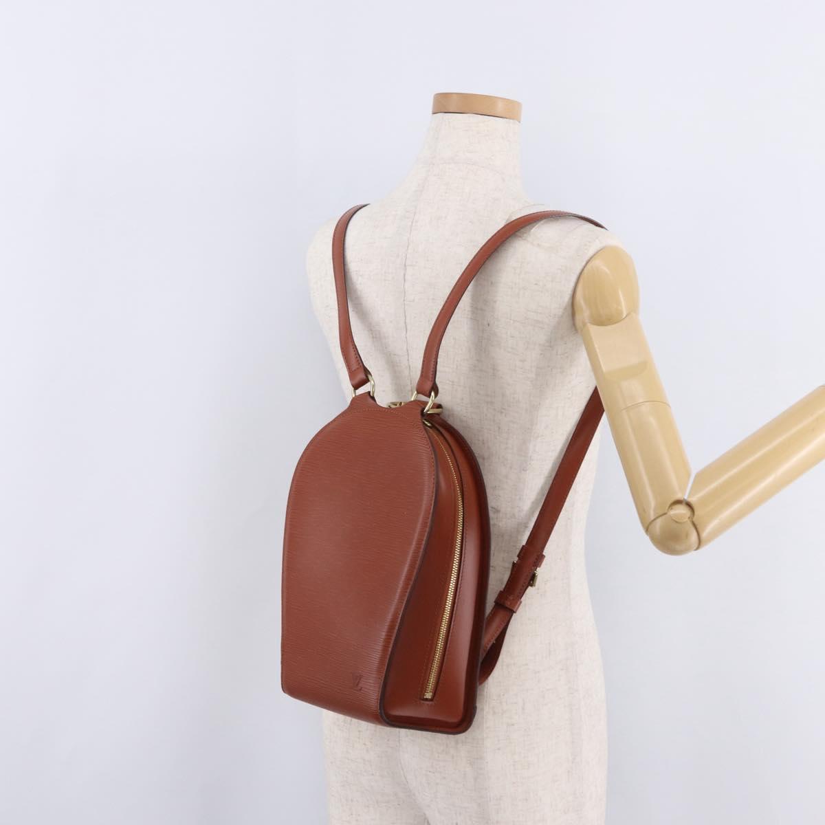 LOUIS VUITTON Epi Mabillon Backpack Brown M52233 LV Auth ep16041A