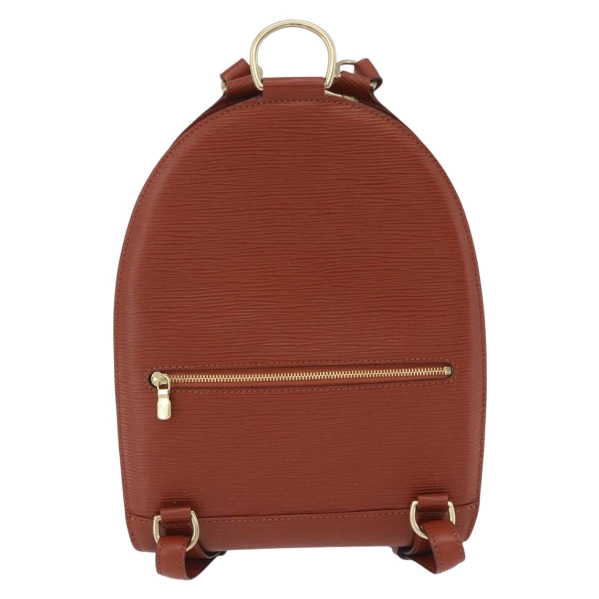 LOUIS VUITTON Epi Mabillon Backpack Brown M52233 LV Auth ep16041A