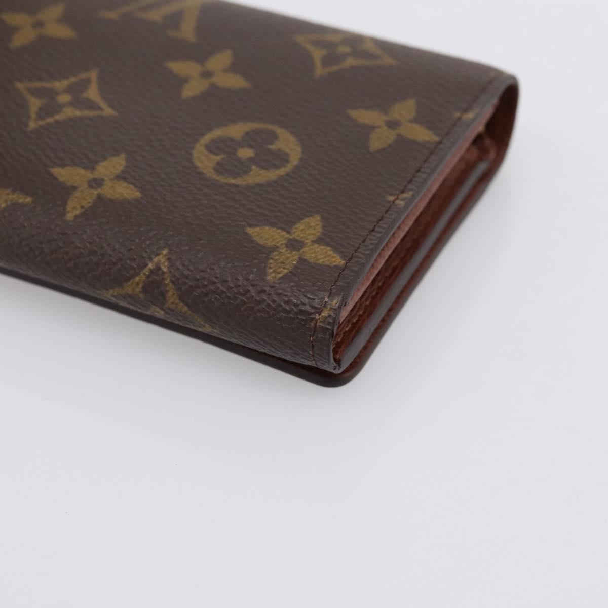 LOUIS VUITTON Monogram Porte Monnaie Billets Tresor Wallet M61730 Auth ep16045A