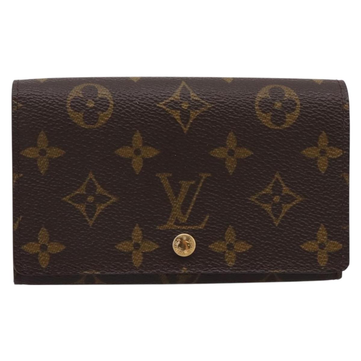 LOUIS VUITTON Monogram Porte Monnaie Billets Tresor Wallet M61730 Auth ep16045A