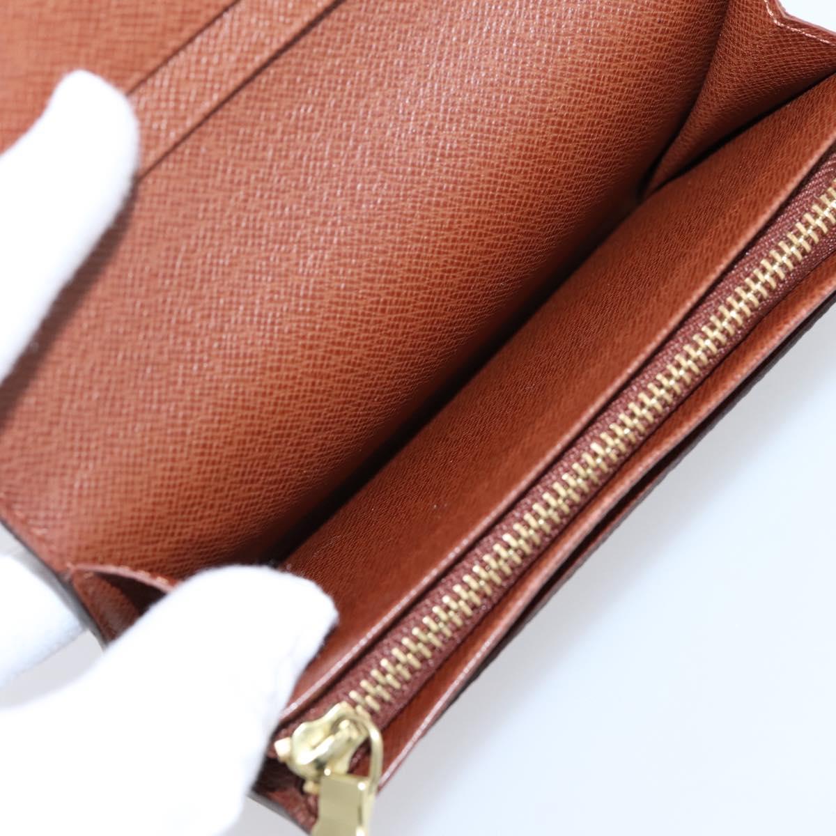 LOUIS VUITTON Monogram Porte Monnaie Billets Tresor Wallet M61730 Auth ep16045A