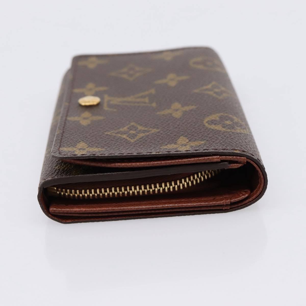 LOUIS VUITTON Monogram Porte Monnaie Billets Tresor Wallet M61730 Auth ep16045A