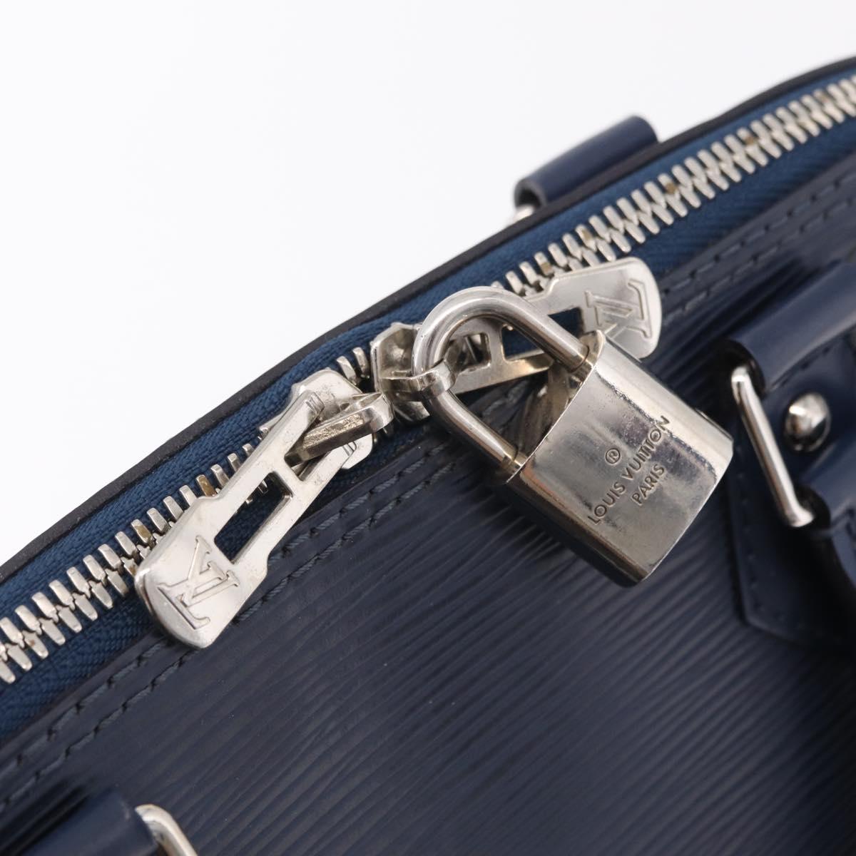 LOUIS VUITTON Epi Alma PM Hand Bag Indigo M40620 LV Auth ep16057V