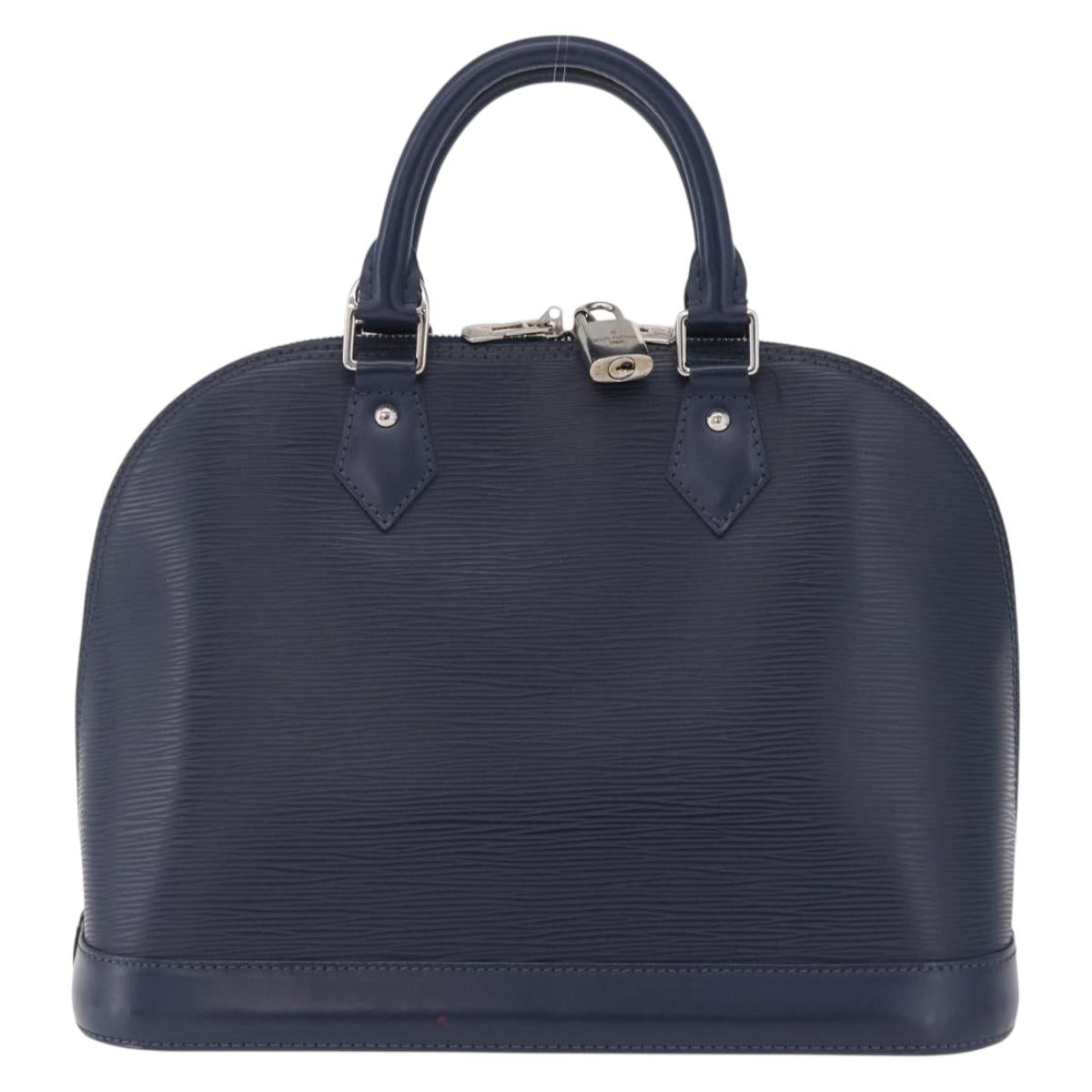 LOUIS VUITTON Epi Alma PM Hand Bag Indigo M40620 LV Auth ep16057V