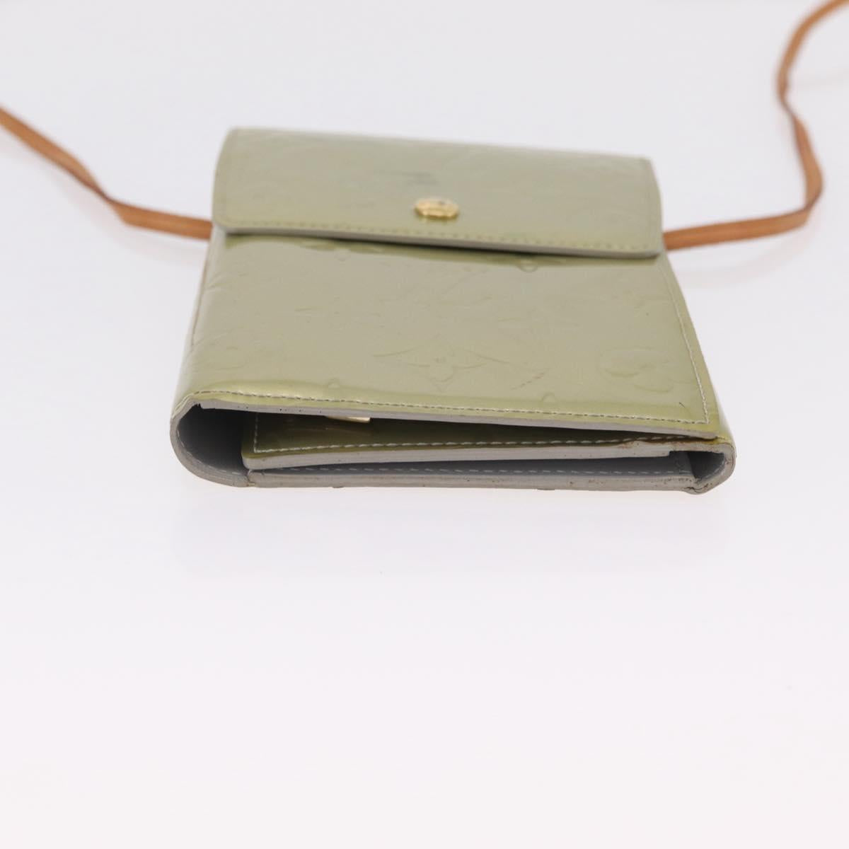 LOUIS VUITTON Monogram Vernis Walker Wallet Gris M91031 LV Auth ep16063