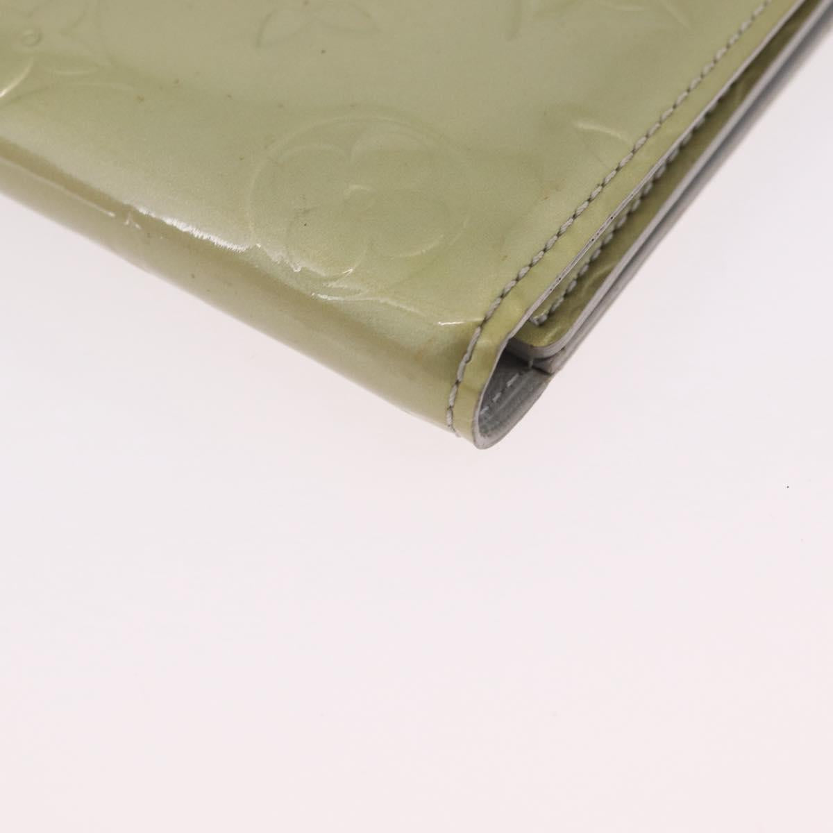LOUIS VUITTON Monogram Vernis Walker Wallet Gris M91031 LV Auth ep16063