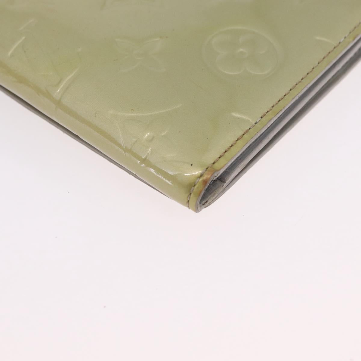LOUIS VUITTON Monogram Vernis Walker Wallet Gris M91031 LV Auth ep16063