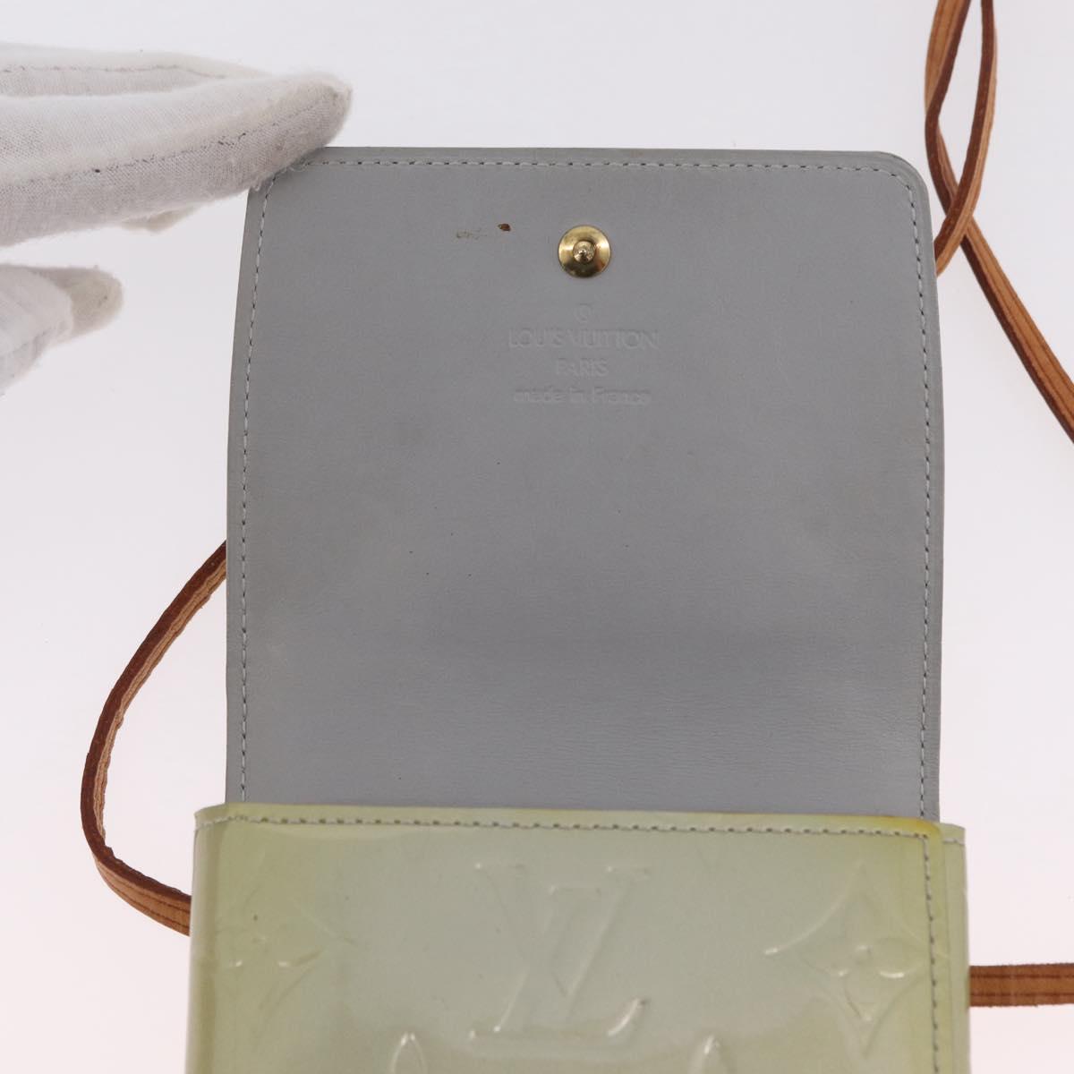 LOUIS VUITTON Monogram Vernis Walker Wallet Gris M91031 LV Auth ep16063