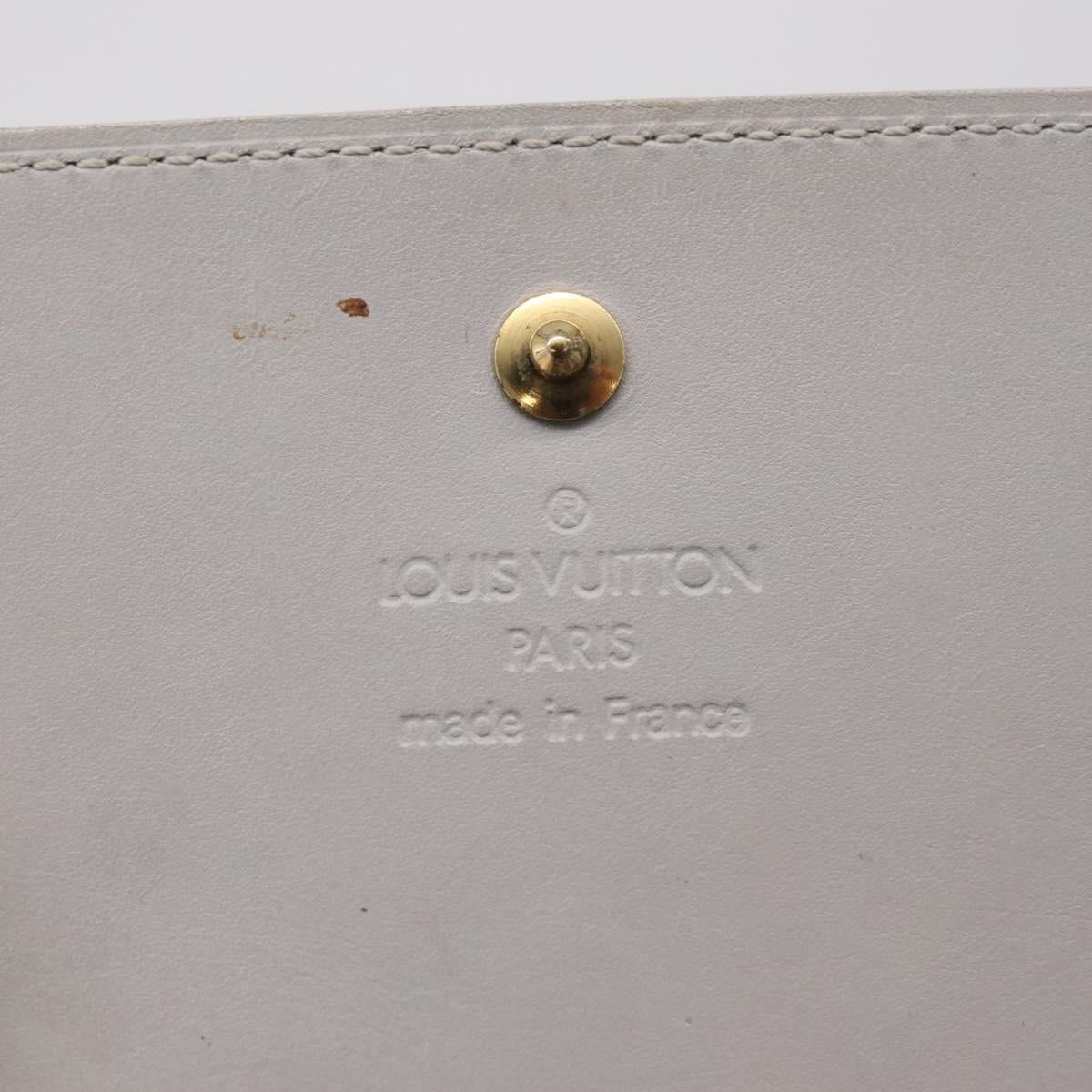 LOUIS VUITTON Monogram Vernis Walker Wallet Gris M91031 LV Auth ep16063