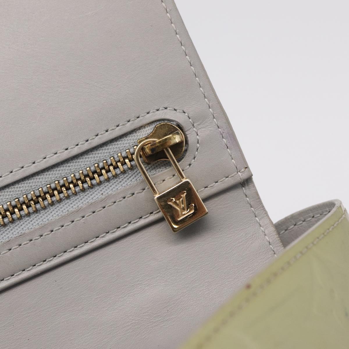 LOUIS VUITTON Monogram Vernis Walker Wallet Gris M91031 LV Auth ep16063