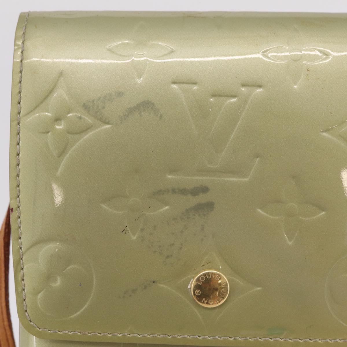 LOUIS VUITTON Monogram Vernis Walker Wallet Gris M91031 LV Auth ep16063