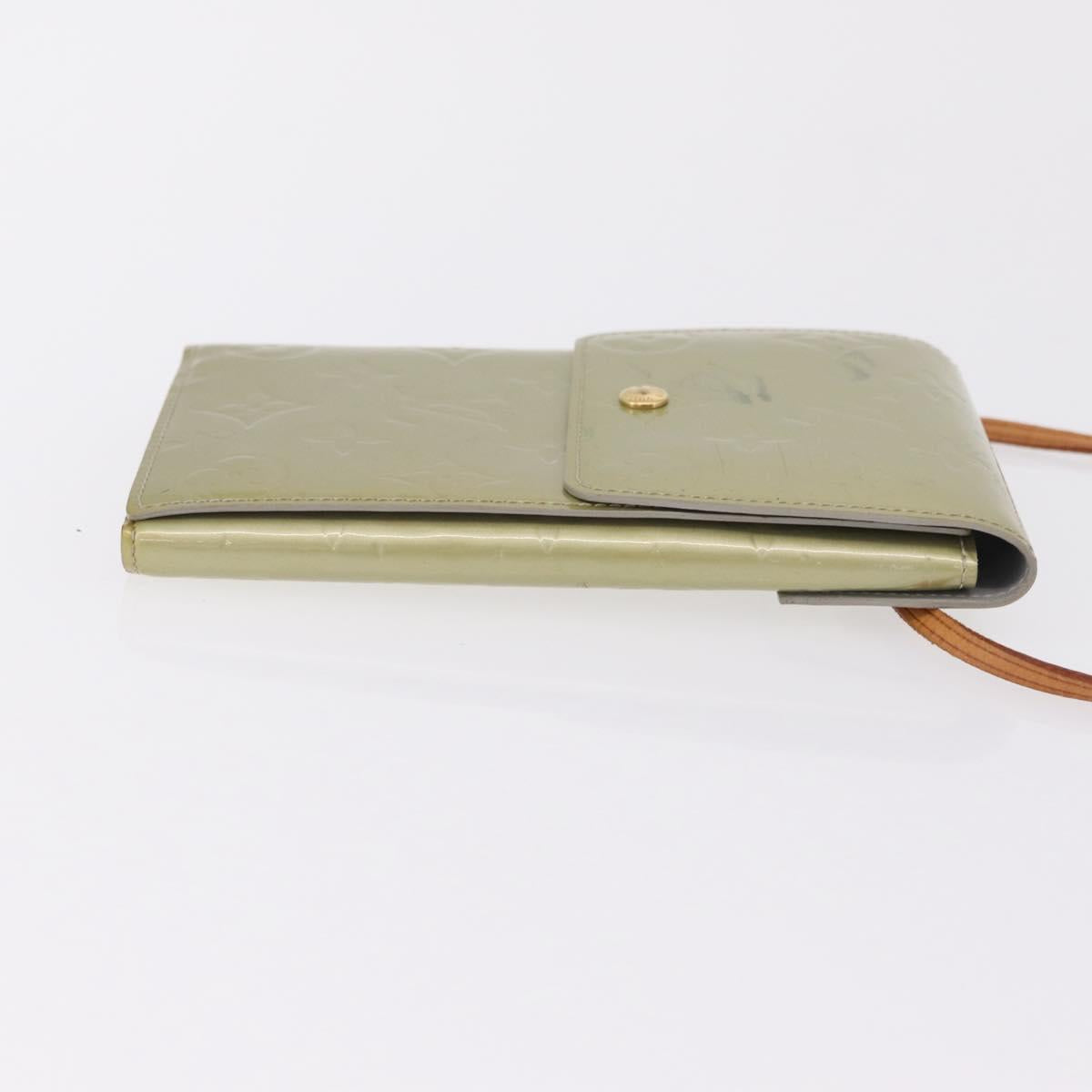 LOUIS VUITTON Monogram Vernis Walker Wallet Gris M91031 LV Auth ep16063