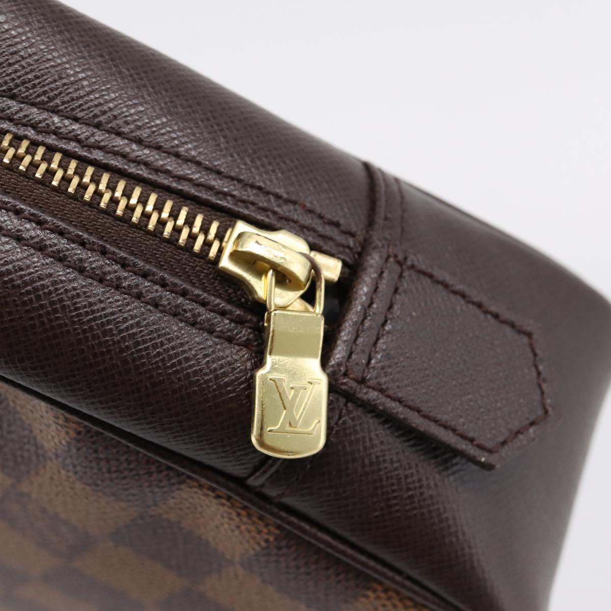 LOUIS VUITTON Damier Ebene Trousse Toilette 25 Clutch Bag N47624 Auth ep16077A