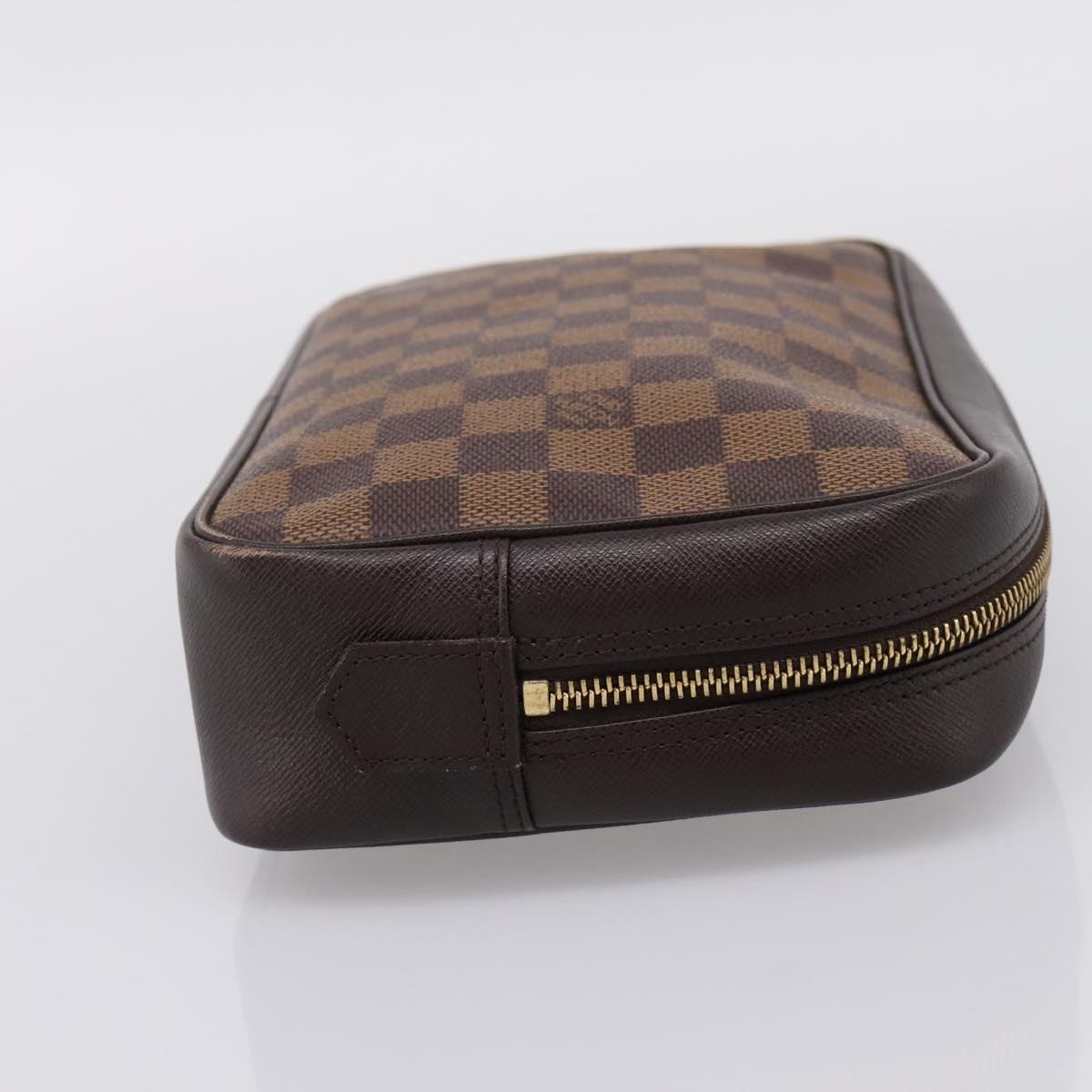 LOUIS VUITTON Damier Ebene Trousse Toilette 25 Clutch Bag N47624 Auth ep16077A