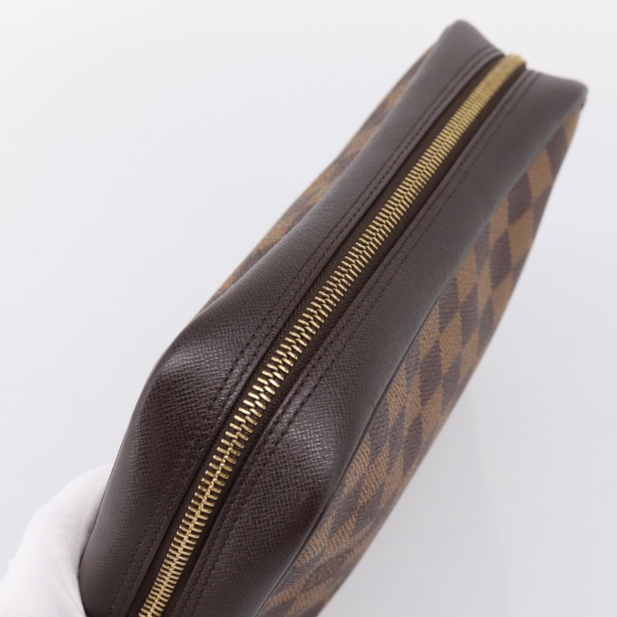 LOUIS VUITTON Damier Ebene Trousse Toilette 25 Clutch Bag N47624 Auth ep16077A