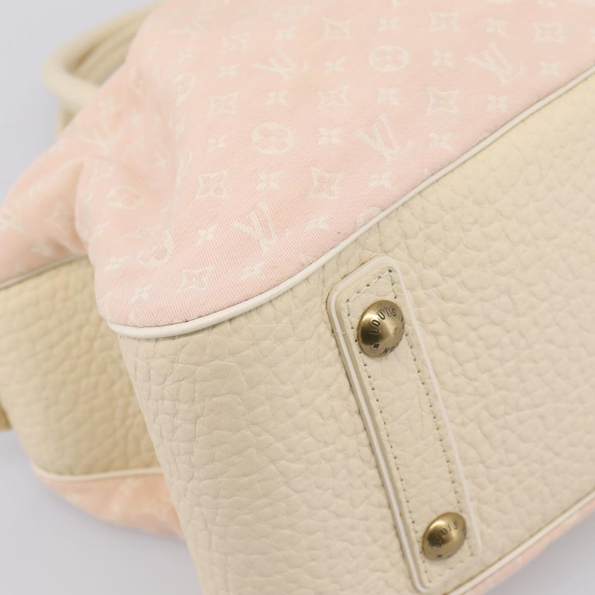 LOUIS VUITTON Monogram Mini Lin Trapeze GM Hand Bag Rose M40064 LV Auth ep16082