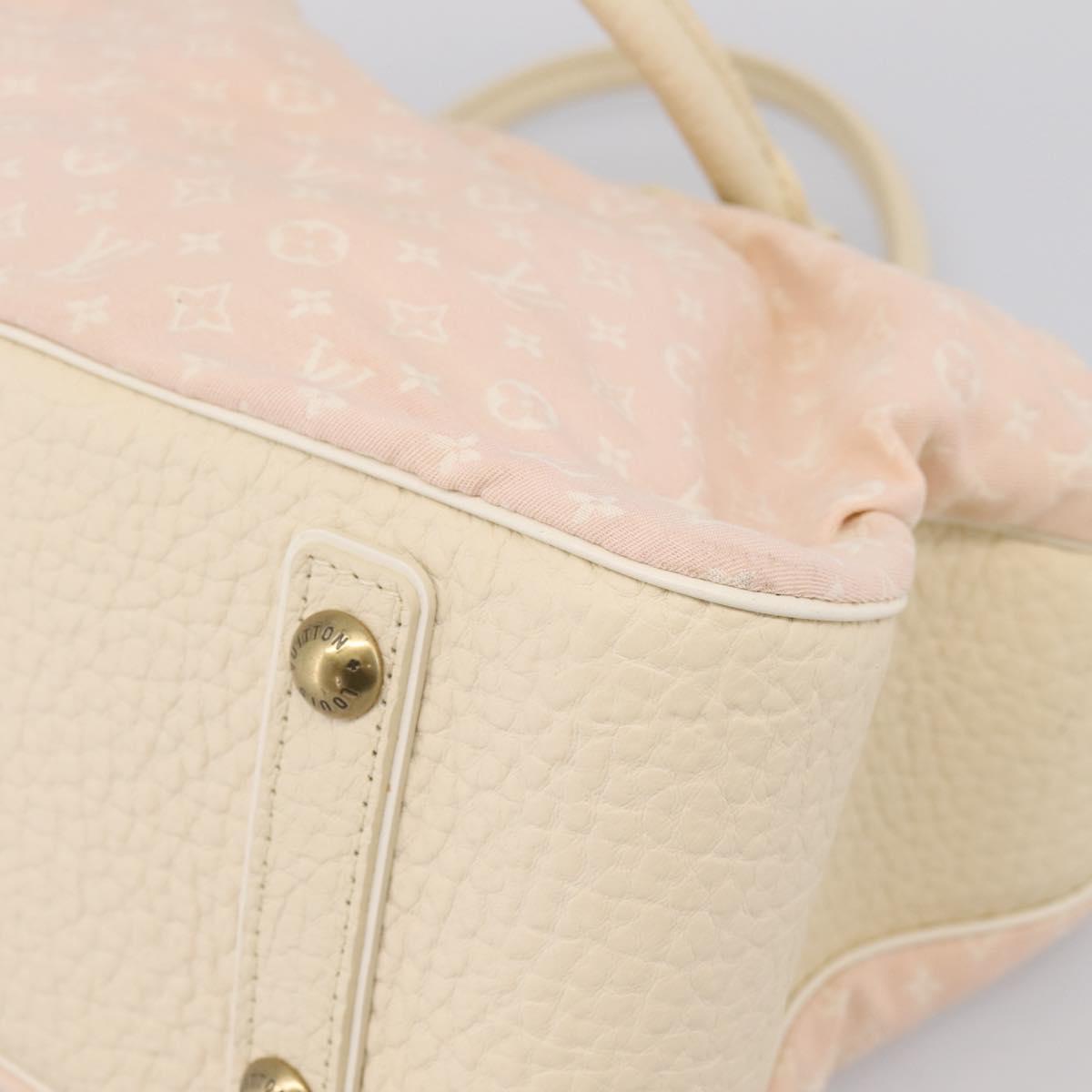 LOUIS VUITTON Monogram Mini Lin Trapeze GM Hand Bag Rose M40064 LV Auth ep16082