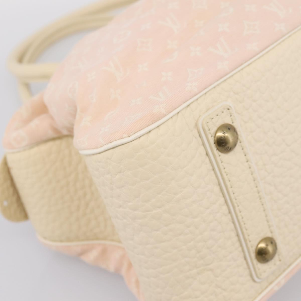LOUIS VUITTON Monogram Mini Lin Trapeze GM Hand Bag Rose M40064 LV Auth ep16082