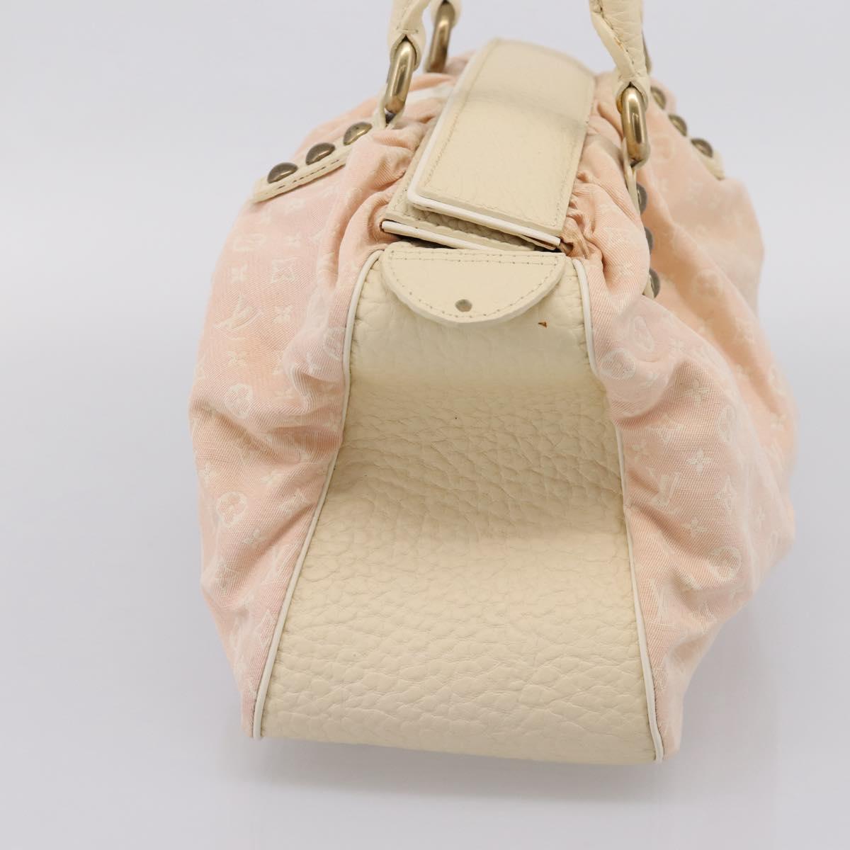 LOUIS VUITTON Monogram Mini Lin Trapeze GM Hand Bag Rose M40064 LV Auth ep16082