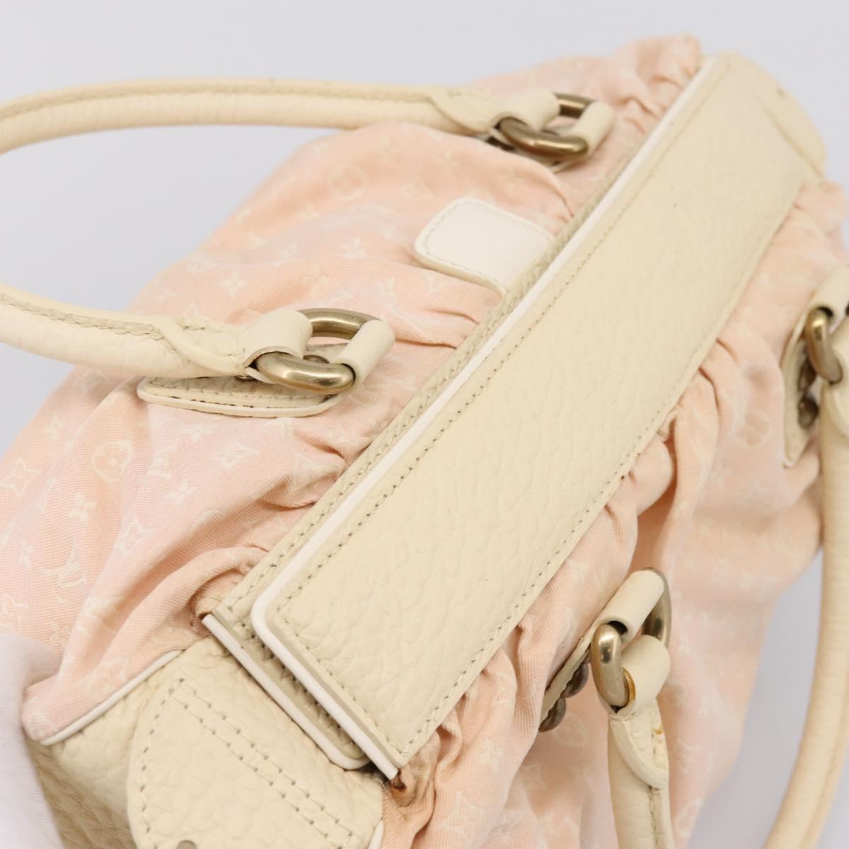 LOUIS VUITTON Monogram Mini Lin Trapeze GM Hand Bag Rose M40064 LV Auth ep16082