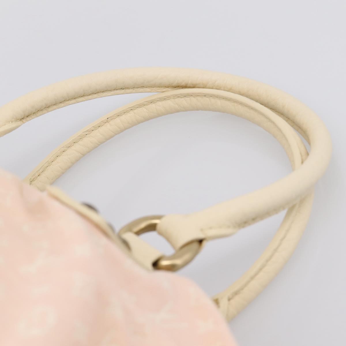LOUIS VUITTON Monogram Mini Lin Trapeze GM Hand Bag Rose M40064 LV Auth ep16082
