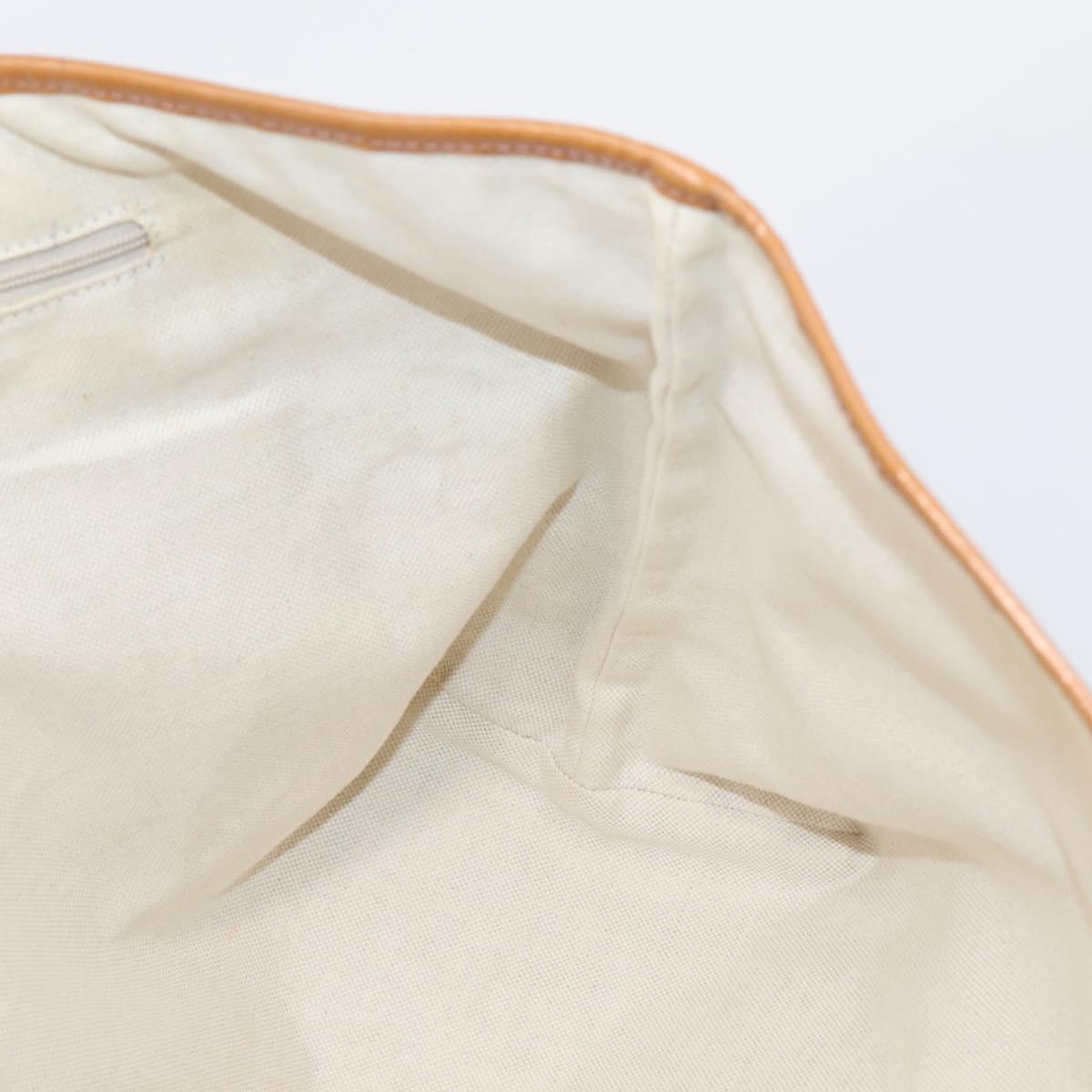 GUCCI GG Canvas Tote Bag Beige Gold 211970 Auth ep16087