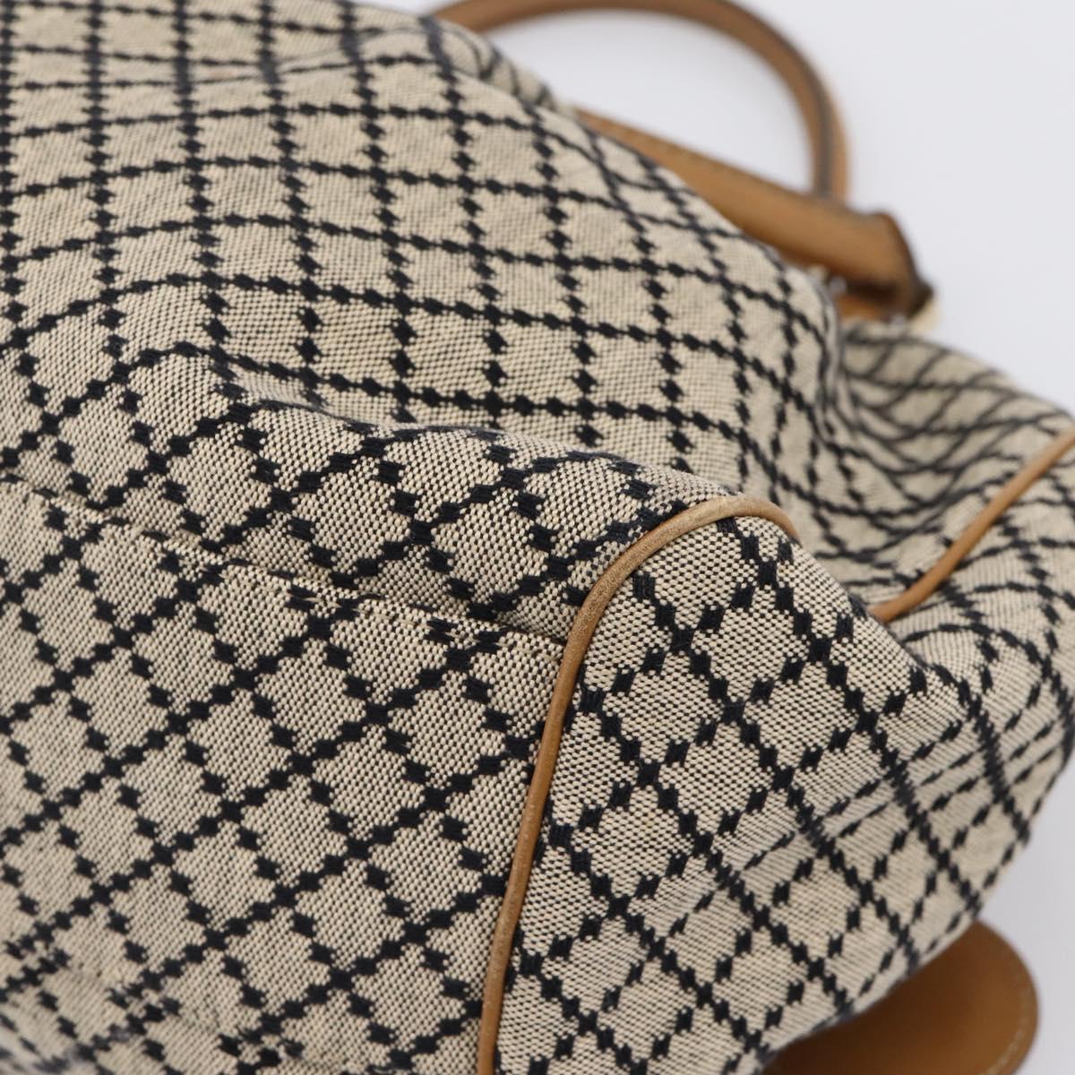 GUCCI Diamante Sukey Hand Bag Canvas Beige Gold 211944 Auth ep16091