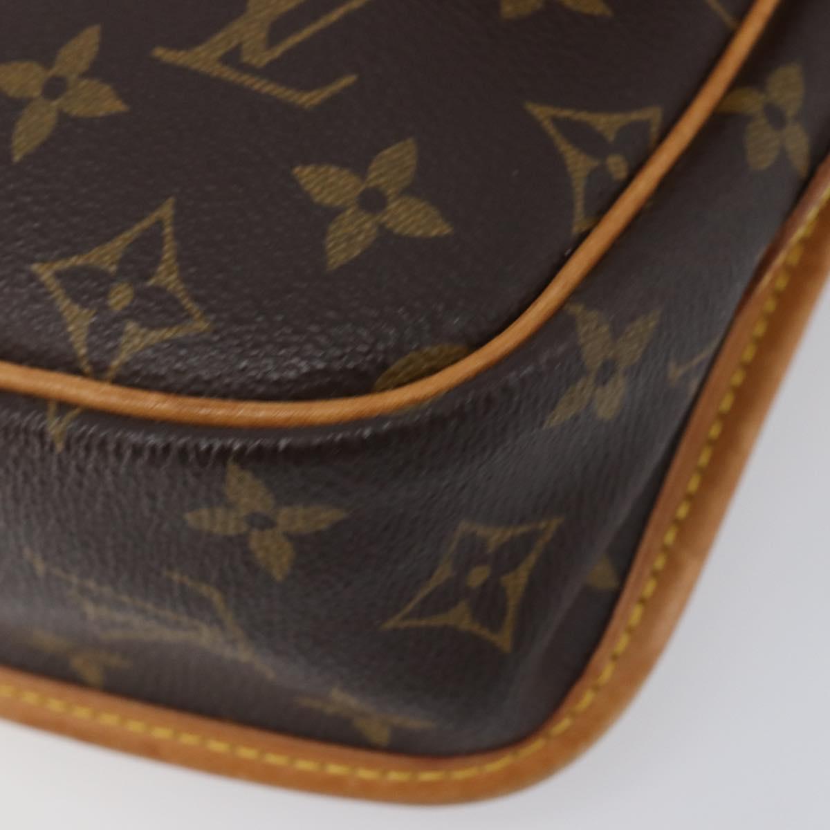 LOUIS VUITTON Monogram Gibeciere PM Shoulder Bag M42248 LV Auth ep16092A