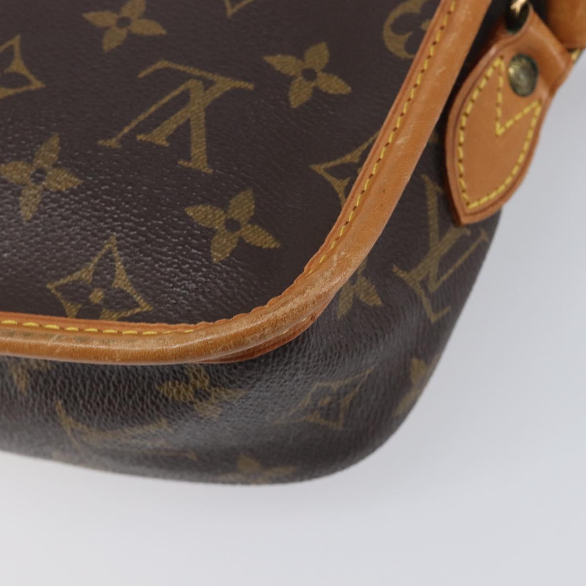 LOUIS VUITTON Monogram Gibeciere PM Shoulder Bag M42248 LV Auth ep16092A