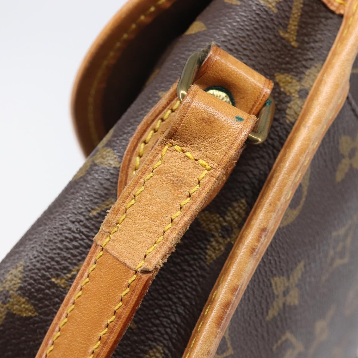 LOUIS VUITTON Monogram Gibeciere PM Shoulder Bag M42248 LV Auth ep16092A