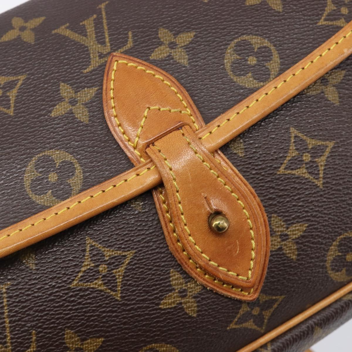 LOUIS VUITTON Monogram Gibeciere PM Shoulder Bag M42248 LV Auth ep16092A