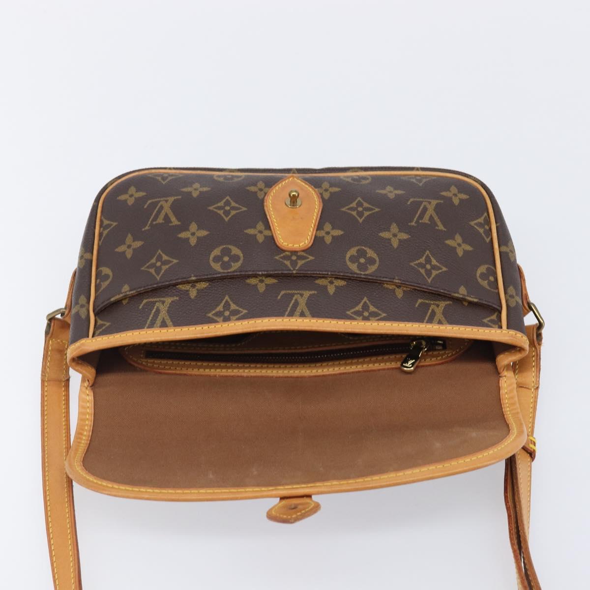 LOUIS VUITTON Monogram Gibeciere PM Shoulder Bag M42248 LV Auth ep16092A